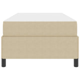 Bed Frame with Mattress Light Green Grey 90 x 190 cm Fabric 3399099