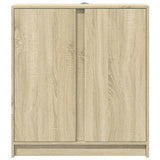 Sideboard with LED Sonoma Oak 77x34x85 cm Engineered Wood 852133