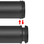 ZNTS 4 Height Adjustable Table Legs Black 1100 mm 242150