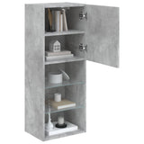 TV Cabinet with LED Lights Concrete Grey 40.5x30x102 cm 837060