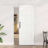 Sliding Door White 73.5 x 198.5 cm Solid Pine Wood 3333243