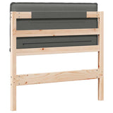 Upholstered Headboard Natural and Light Grey 75 cm 880043