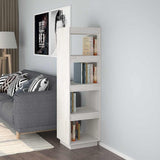Book Cabinet/Room Divider White 40x35x135 cm Solid Pinewood 810850