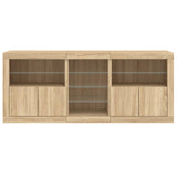 Sideboard with LED Lights Sonoma Oak 162x37x67 cm 3209032