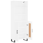 Highboard White 69.5x34x180 cm Engineered Wood 3189981