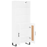 Highboard White 69.5x34x180 cm Engineered Wood 3189981