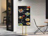 Trade Show Displays 2 pcs Gold 30 x 23.5 x 210 cm Steel 3407636