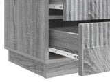 Bedside Cabinet Grey Sonoma 62 x 34.5 x 44.5 cm Engineered Wood 895241