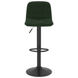 Bar Stools 2 pcs Dark Green Velvet 333994