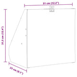 Pellet Trap Black 31 x 23 x 31.5 cm Steel 42013601