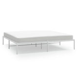 Metal Bed Frame without Mattress White 183x213cm 350918