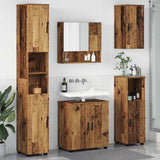 Bathroom Furniture Set 5 pcs Old Wood Engineered wood & Metal 3392991