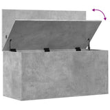Storage Box Concrete Grey 100x42x46 cm Engineered Wood 840663