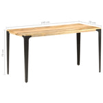 ZNTS Dining Table 140x70x76 cm Solid Mango Wood 286363