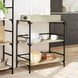 Kitchen Trolley Sonoma Oak 81.5x41x92.5 cm Engineered Wood 842342