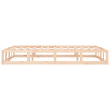 Bed Frame without Mattress 140x200 cm Solid Wood 820796
