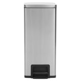 Dustbin with Pedal Anti-fingerprint 30L Silver Stainless Steel 149571