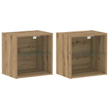TV Cabinet Set Wall-mounted 8 pcs Artisan oak Engineered wood 3334387