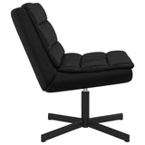 Swivel Chair Black 63 x 75 x 76 cm PU 42007339