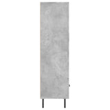 Highboard Concrete Grey 69.5x31x115 cm Engineered Wood 828256