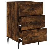 Bedside Cabinet Smoked Oak 40x40x66 cm Engineered Wood 827681