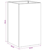 Garden Planter Olive Green 30 x 30 x 50 cm Cold-rolled Steel 8005350