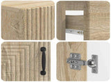 3 Piece Bathroom Cabinet Set HAARLEM Sonoma Oak Engineered Wood 3417776