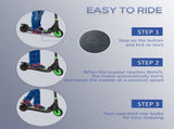 Folding Electric Scooter with Brake, for Ages 6 Years, 8km/h Maximum Speed, Green T3398P349447