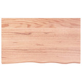 Table Top Light Brown 100x60x cm Treated Solid Wood Oak 3156369