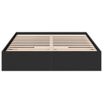 Bed Frame with Drawers without Mattress Black 150x200 cm King Size 3280651