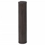 Rug Rectangular Dark Brown100x500 cm Bamboo 376965