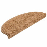 Stair Mats 30 pcs 65x21x4 cm Beige Half Round Large 3365814