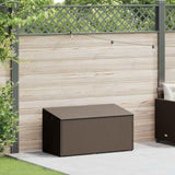 Garden Storage Box Brown 110x50x58 cm Poly Rattan 4104070