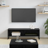 TV Cabinet 100 x 36.5 x 30.5 cm Black Oak Engineered Wood 886552