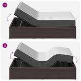 Electric Adjustable Bed Frame Brown 200 x 70 x 33.5 cm Steel 42037257