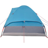 Camping Tent Dome 4-Person Blue Waterproof 94778