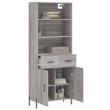 Highboard Grey Sonoma 69.5x34x180 cm Engineered Wood 3200527
