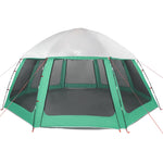 ZNTS Pool Tent with Removable Fly & Mesh Walls Sea Green 510x510 cm 4100635