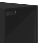 Wardrobe Black 30x50x200 cm Engineered Wood 3307739