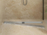 Shower Drain Line Design with 360&deg Siphon Silver 100 cm 42015984