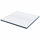 Mattress Topper White 180 x 200 x 6 cm Jaquard Fabric 4106262