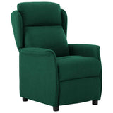 Recliner Chair Dark Green 66.5 x 94 x 101.5 cm Polyester 340158