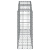 Arched Gabion Baskets 50 pcs 200x50x100/120 cm Galvanised Iron 3146339