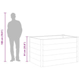 Garden Raised Bed WPC 150x100x91 cm Grey 43610