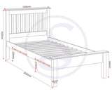 ZNTS Monaco 3' Bed Low Foot End 200-201-070