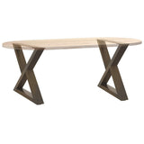 Coffee Table Legs 2 pcs Natural Steel 50x cm Steel 4012707