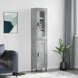 Highboard Concrete Grey 34.5x34x180 cm Engineered Wood 3199509