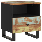 ZNTS Bedside Cabinet Solid Wood Reclaimed&Engineered Wood 350652