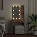Dressing Table with LED Artisan Oak 60x40x140 cm 857000