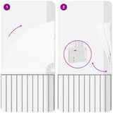 Balcony Privacy Screen 140 x 140 cm Polyester White 42000930